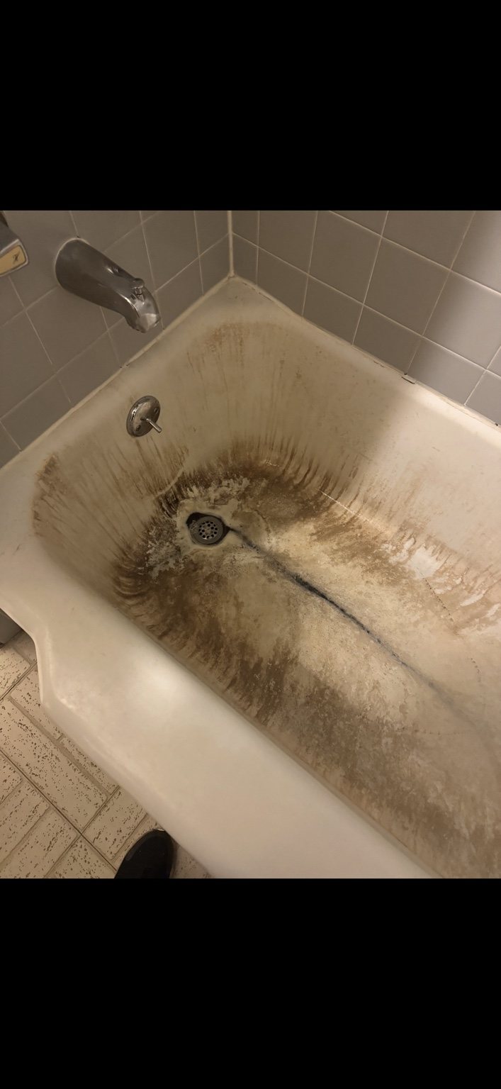 Bathroom shower before remodel