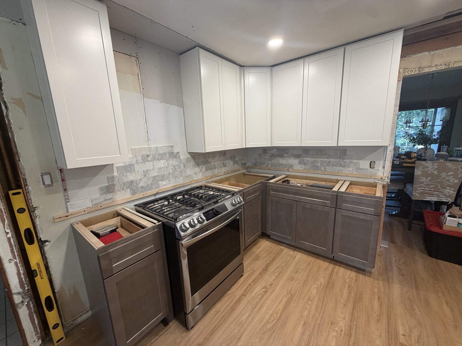 Kitchen renovation in progress